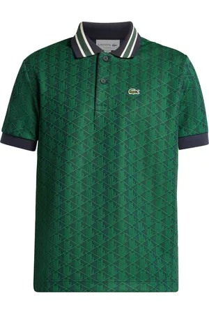 Lacoste Polo con motivo geométrico