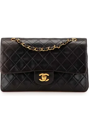CHANEL Bolso de hombro mediano con solapa doble 1994-1996