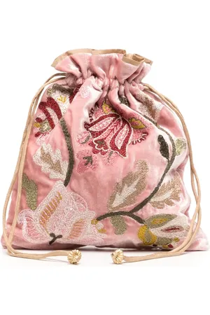 Anke Drechsel Cartera con bordado floral