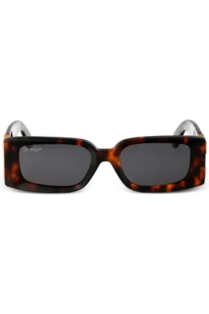 OFF-WHITE Gafas de sol Roma con efecto de carey