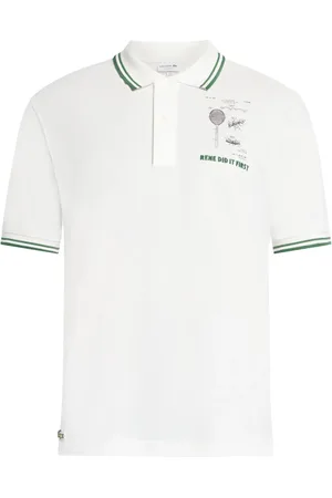 Lacoste Polo con eslogan bordado