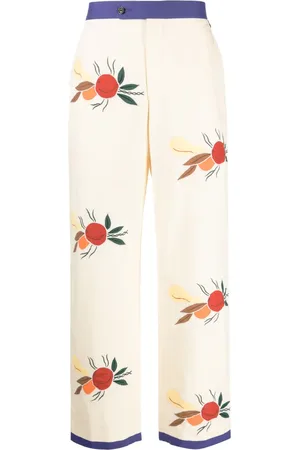 BODE Pantalones capri con detalle de parches