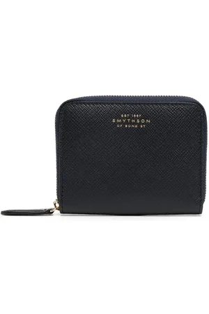 SMYTHSON Cartera granulada con cremallera