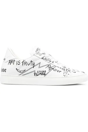 Zadig & Voltaire Zapatillas La Flash con motivo de grafiti