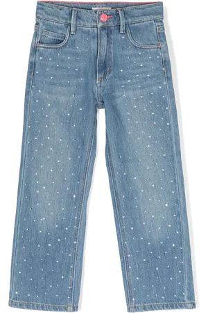 Billieblush Vaqueros rectos con apliques de strass