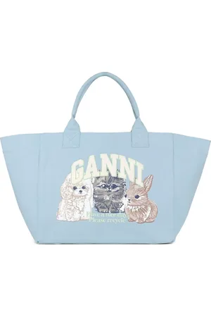 Ganni Bolso shopper de algodón reciclado