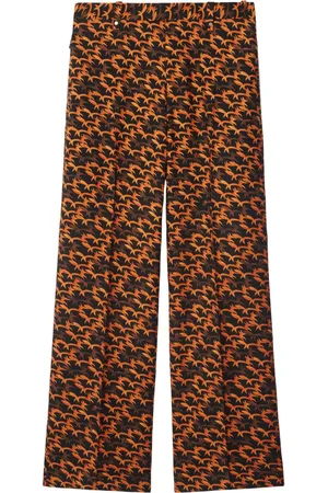 Burberry Pantalones de vestir con zorro estampado