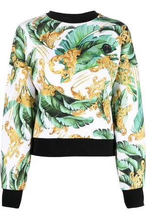 Philipp Plein Sudadera con motivo floral