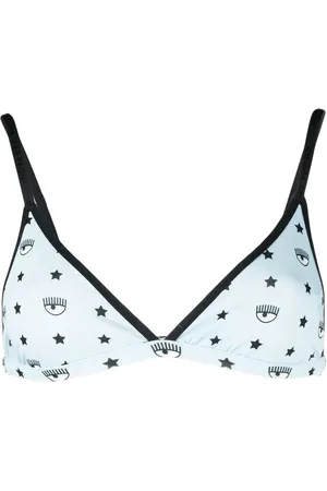 Chiara Ferragni Sujetador con diseño triangular y logo