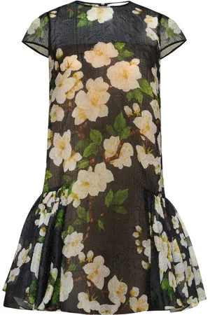 Oscar de la Renta Vestido corto de seda