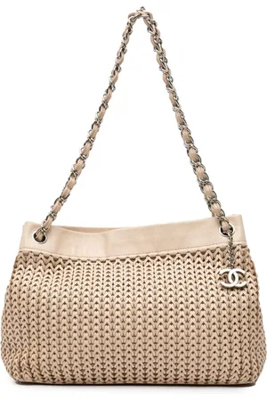CHANEL Bolso shopper Woven Caviar CC Charm 2004-2005