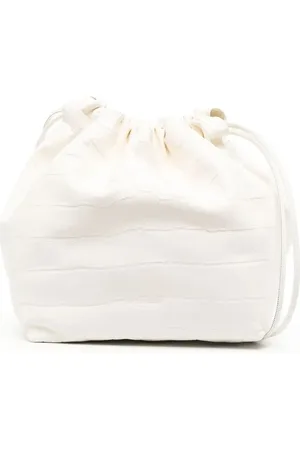 Jil Sander Bolso de hombro con efecto de piel de cocodrilo