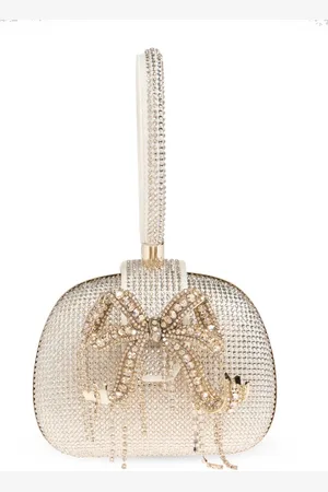Self-Portrait Bolso de mano con detalles de strass