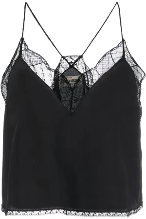 Zadig & Voltaire Camisola Christy con ribete de encaje