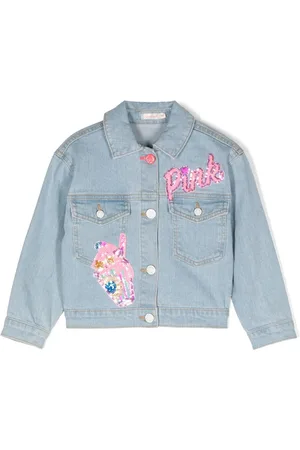 Billieblush Chaqueta vaquera con lentejuelas