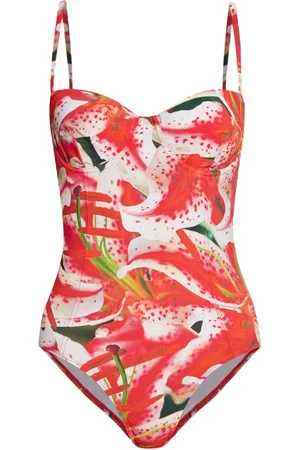 Tory Burch Bañador con estampado floral