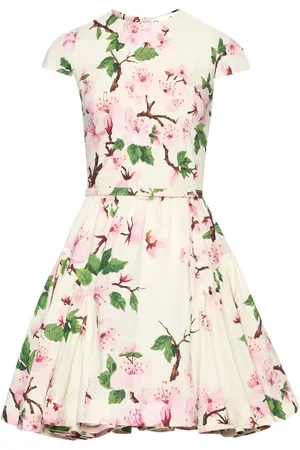 Oscar de la Renta Vestido corto de algodón