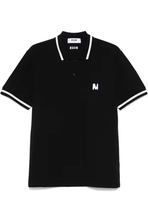 Msgm Polo con logo bordado