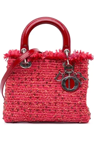 Dior Bolso satchel Lady Dior mediano con strass y flecos 2012