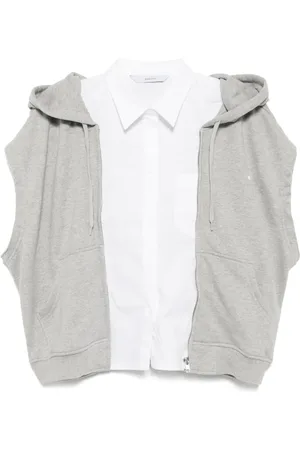 pushBUTTON Sudadera a capas con capucha