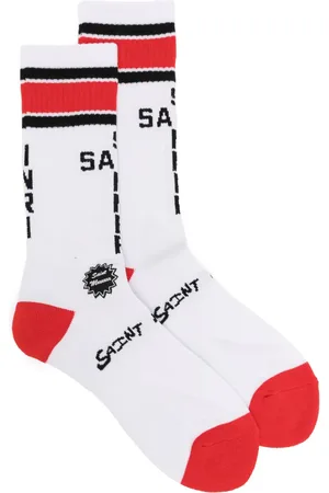 SAINT MXXXXXX Calcetines con logo en intarsia
