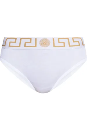 VERSACE Bragas con motivo Greca en la cinturilla