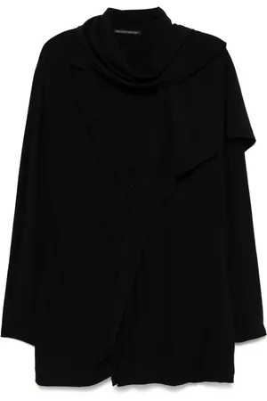 YOHJI YAMAMOTO Blazer con pañuelo en el cuello