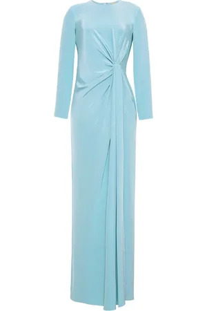 ADAM LIPPES Vestido largo drapeado de seda