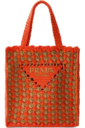 Prada Bolso shopper de ganchillo