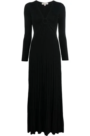 Michael Kors Vestido midi con cuello en V