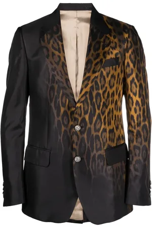Roberto Cavalli Blazer de vestir con motivo de animal