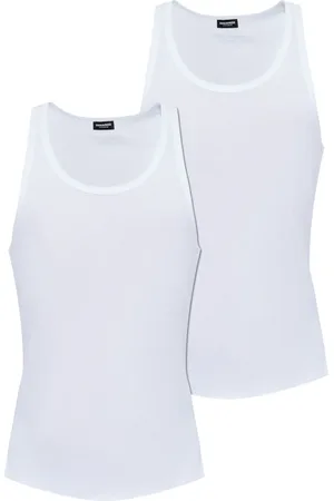 Dsquared2 Set de siete tops sin mangas de algodón