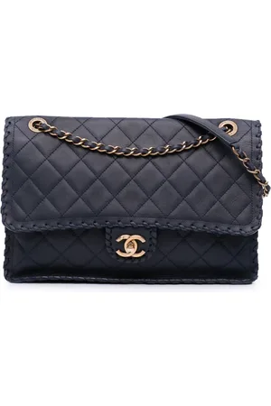 CHANEL Bandolera Happy Stitch Flap jumbo acolchado de piel de becerro 2015-2016