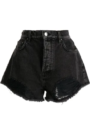 AMIRI Hot pants con efecto envejecido