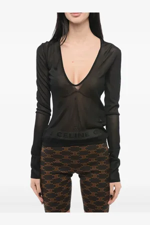 Saint Laurent Jersey con cuello redondo
