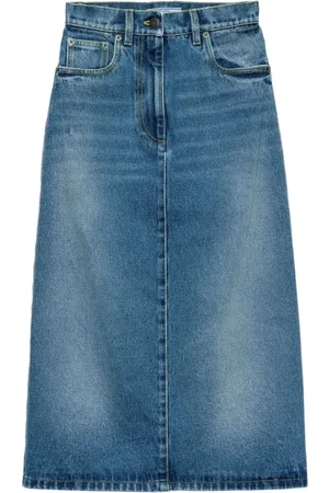 Prada Falda midi vaquera