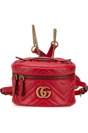 Gucci Mochila GG Marmont redonda de cuero 2016-2024
