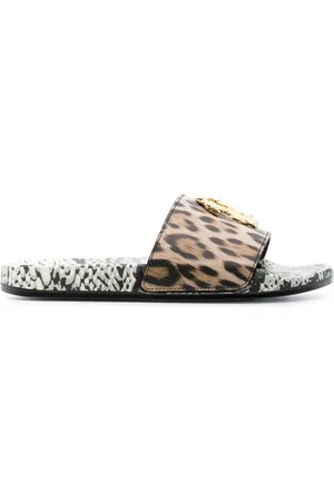 Roberto Cavalli Sandalias con placa del logo