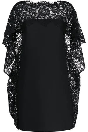 VALENTINO GARAVANI Vestido con diseño de capa y encaje