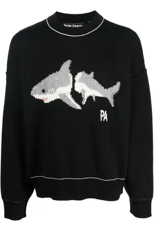 Palm Angels Jersey con tiburón bordado