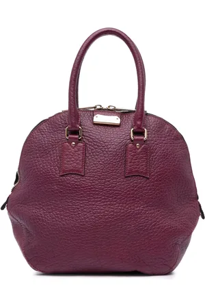 Burberry Bolso satchel Heritage Orchard Bowling mediano de piel de becerro granulada 2000-2017
