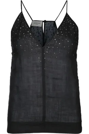 Jacob Cohen Top de tirantes con strass