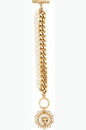 Roberto Cavalli Pulsera con cabeza de pantera