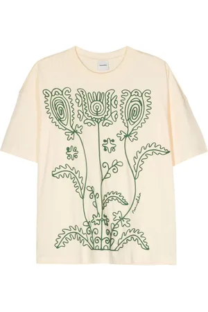 Nanushka Camiseta Wren con bordado floral