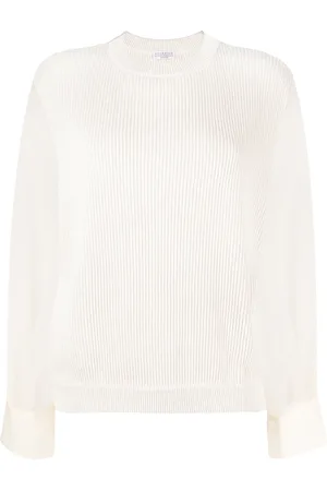 Brunello Cucinelli Jersey de punto con cuello redondo