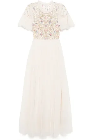 Needle & Thread Vestido de fiesta con bordado floral