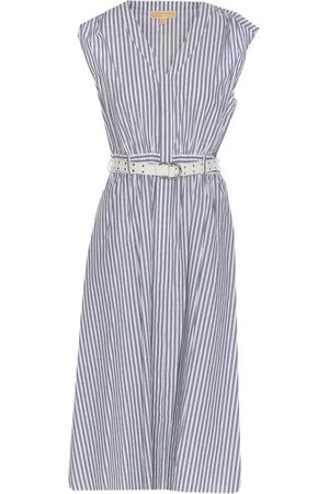 Michael Kors Vestido a rayas de algodón stretch
