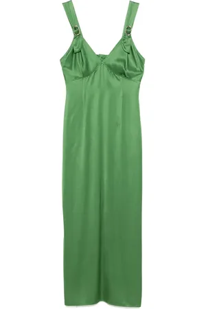Sandro Vestido midi de satén
