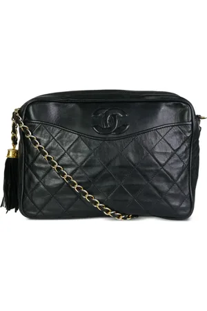 CHANEL Bolso cámara con acolchado de rombos 1986-1988