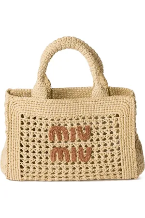 Miu Miu Bolso shopper con efecto tejido